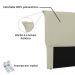Cabeceira Estofada Cama Box Casal Queen Size Veneza 160cm Corano Bege - Desk Design
