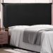 Cabeceira Estofada Cama Box Casal Queen Size Veneza 160cm Corano Preto - Desk Design