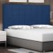Cabeceira Estofada Cama Box Casal Queen Size Verona 160cm Suede Azul Marinho - Desk Design