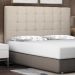 Cabeceira Estofada Cama Box Casal Queen Size Verona 160cm Suede Bege - Desk Design