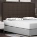 Cabeceira Estofada Cama Box Casal Queen Size Verona 160cm Suede Café - Desk Design