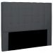 Cabeceira Estofada Cama Box Casal Queen Size Verona 160cm Suede Cinza - Desk Design