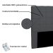 Cabeceira Estofada Cama Box Casal Queen Size Verona 160cm Suede Cinza - Desk Design