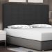 Cabeceira Estofada Cama Box Casal Queen Size Verona 160cm Suede Preto - Desk Design
