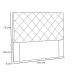 Cabeceira Estofada Cama Box Casal Tânia 140cm Suede Bege - Desk Design