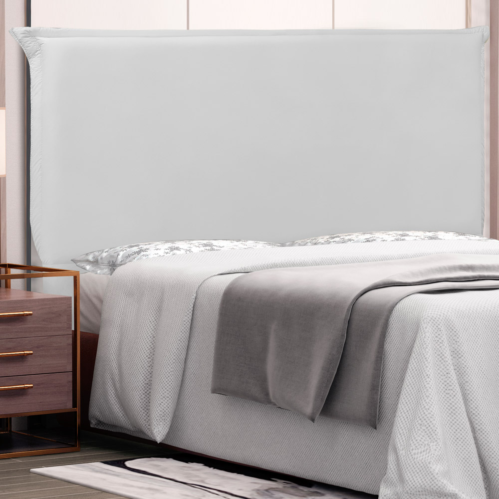 Cabeceira Estofada Cama Box Casal Veneza 140cm Corano Branco - Desk Design
