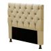 Cabeceira Estofada Cama Box Solteiro Cristal 90cm Linho Areia - Desk Design