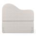 Cabeceira Orgânica Cama Box Casal Padrão Sea 140cm com Frame Bouclé Off White - Desk Design