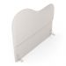 Cabeceira Orgânica Cama Box Casal Padrão Sea 140cm com Frame Bouclé Off White - Desk Design