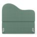 Cabeceira Orgânica Cama Box Casal Padrão Sea 140cm com Frame Bouclé Verde Menta - Desk Design