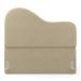 Cabeceira Orgânica Cama Box Casal Padrão Sea 140cm com Frame Suede Bege - Desk Design