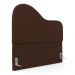 Cabeceira Orgânica Cama Box Casal Padrão Sea 140cm com Frame Suede Marrom - Desk Design