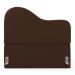 Cabeceira Orgânica Cama Box Casal Padrão Sea 140cm com Frame Suede Marrom - Desk Design