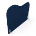 Cabeceira Orgânica Cama Box Casal Padrão Sea 140cm com Frame Veludo Azul Marinho - Desk Design