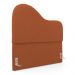 Cabeceira Orgânica Cama Box Casal Padrão Sea 140cm com Frame Veludo Terracota - Desk Design