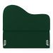 Cabeceira Orgânica Cama Box Casal Padrão Sea 140cm com Frame Veludo Verde Escuro - Desk Design