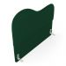 Cabeceira Orgânica Cama Box Casal Padrão Sea 140cm com Frame Veludo Verde Escuro - Desk Design
