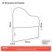 Cabeceira Orgânica Cama Box King Size Sea 195cm com Frame Bouclé Terracota - Desk Design