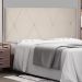 Cabeceira Painel Estofada Cama Box Casal Aquilla 140cm Suede Bege - Desk Design