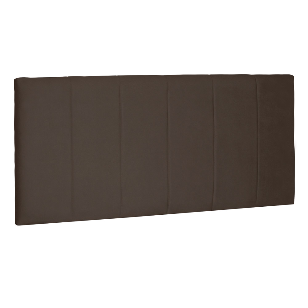 Cabeceira Painel Estofada Cama Box Casal King Ravenna 195cm Suede Caramelo - Desk Design