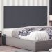 Cabeceira Painel Estofada Cama Box Casal King Ravenna 195cm Suede Cinza - Desk Design