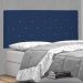 Cabeceira Painel Estofada Cama Box Casal King Tânia 195cm Suede Azul Marinho - Desk Design