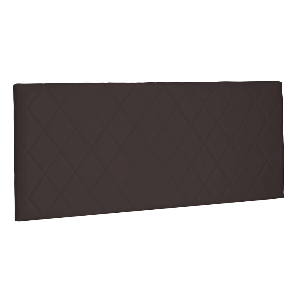 Cabeceira Painel Estofada Cama Box Casal Queen Esmeralda 160cm Suede Café - Desk Design