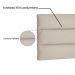 Cabeceira Painel Estofada Cama Box Casal Queen La Italian 160cm Suede Bege - Desk Design