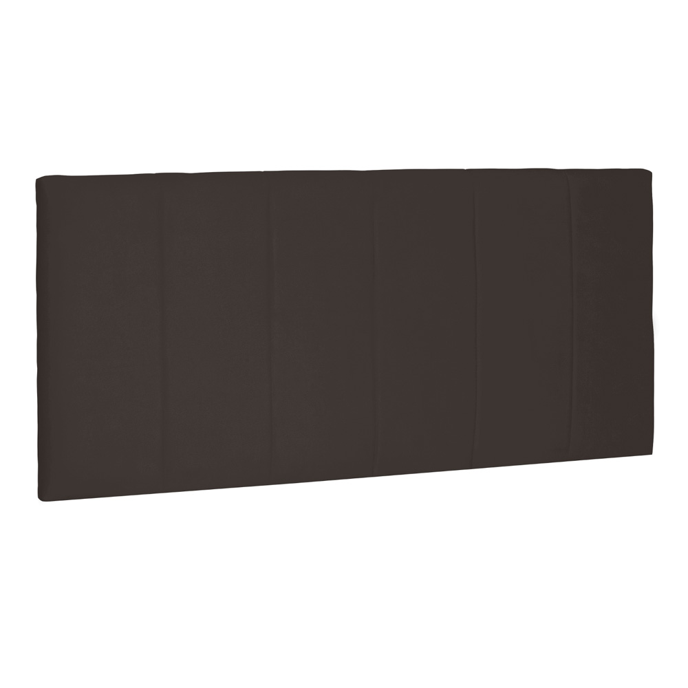 Cabeceira Painel Estofada Cama Box Casal Queen Ravenna 160cm Suede Café - Desk Design