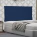Cabeceira Painel Estofada Cama Box Casal Queen Veneza 160cm Suede Azul Marinho - Desk Design