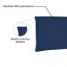 Cabeceira Painel Estofada Cama Box Casal Queen Veneza 160cm Suede Azul Marinho - Desk Design