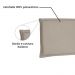 Cabeceira Painel Estofada Cama Box Casal Queen Veneza 160cm Suede Bege - Desk Design