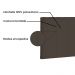 Cabeceira Painel Estofada Cama Box Casal Queen Verona 160cm Suede Café - Desk Design