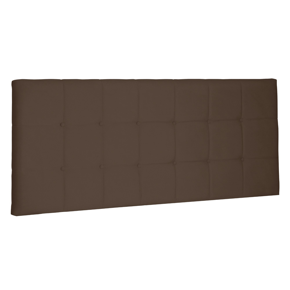 Cabeceira Painel Estofada Cama Box Casal Queen Verona 160cm Suede Caramelo - Desk Design