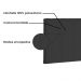 Cabeceira Painel Estofada Cama Box Casal Queen Verona 160cm Suede Preto - Desk Design
