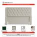 Cabeceira e Calçadeira Báu Casal Padrão Atena 140cm Capitonê Sintético Bege - Desk Design