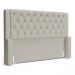 Cabeceira e Calçadeira Báu Casal Padrão Atena 140cm Capitonê Sintético Bege - Desk Design