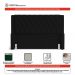 Cabeceira e Calçadeira Báu Casal Padrão Atena 140cm Capitonê Sintético Preto - Desk Design