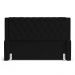 Cabeceira e Calçadeira Báu Casal Padrão Atena 140cm Capitonê Sintético Preto - Desk Design