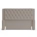 Cabeceira e Calçadeira Báu Casal Padrão Atena 140cm Capitonê Suede Bege - Desk Design