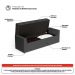 Cabeceira e Calçadeira Báu Casal Padrão Atena 140cm Capitonê Suede Cinza - Desk Design