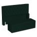 Cabeceira e Calçadeira Báu Casal Padrão Atena 140cm Capitonê Veludo Verde Escuro - Desk Design