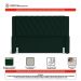 Cabeceira e Calçadeira Báu Casal Padrão Atena 140cm Capitonê Veludo Verde Escuro - Desk Design