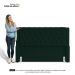Cabeceira e Calçadeira Báu Casal Padrão Atena 140cm Capitonê Veludo Verde Escuro - Desk Design