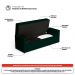 Cabeceira e Calçadeira Báu Casal Padrão Atena 140cm Capitonê Veludo Verde Escuro - Desk Design