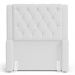 Cabeceira e Calçadeira Báu Solteiro Atena 90cm Capitonê Sintético Branco - Desk Design