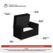 Cabeceira e Calçadeira Báu Solteiro Atena 90cm Capitonê Sintético Preto - Desk Design