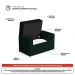 Cabeceira e Calçadeira Báu Solteiro Atena 90cm Capitonê Veludo Verde Escuro - Desk Design