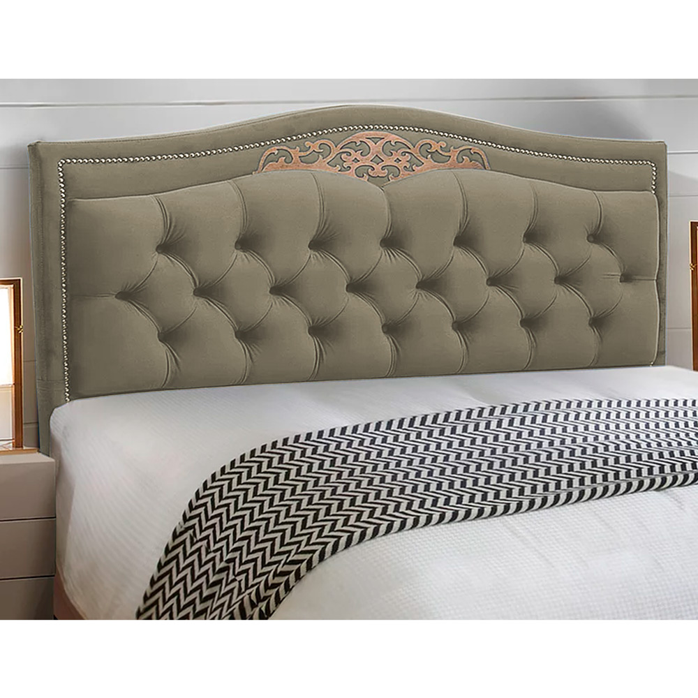Cabeceira e Calçadeira Baú Cama Box Casal Belize 140cm Corano Areia - Desk Design