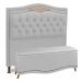 Cabeceira e Calçadeira Baú Cama Box Casal Belize 140cm Corano Branco - Desk Design